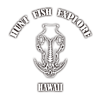 HUNT FISH EXPLORE HAWAII Logo