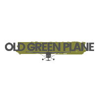 Old Green Plane Logo